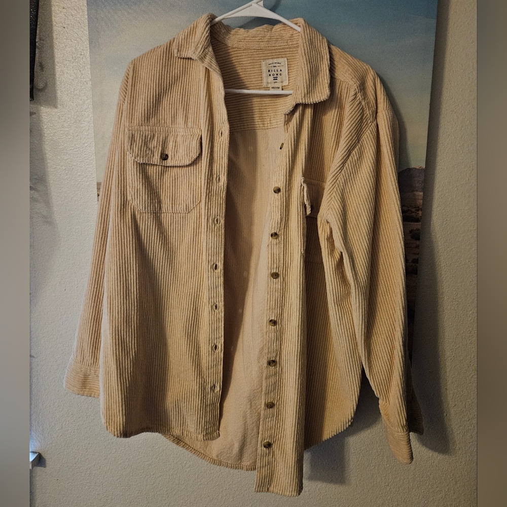 Billabong Corderoy Button up long sleeve shirt
